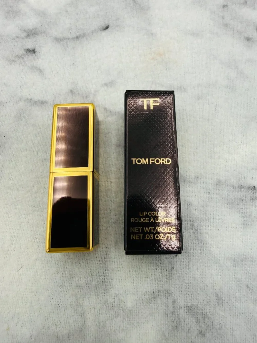 Tom Ford Beauty Gift Set-Lip Color 19 Runway Rose Rich,Travel Size-2pc-BOXED-NEW
